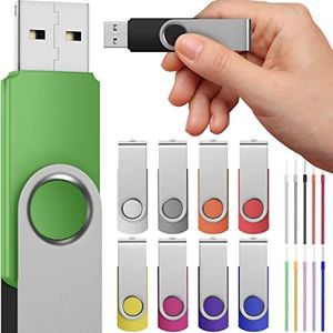 Thumb Drives 8 GB 10 Pack USB 2.0 USB Thumb Drive USB Drive Pack USB Flash Drives Memory Stick Jump Drive Zip Drive for File Backup and Transfer