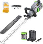 26-Inch Hedge Trimmers Cordless with Battery 60V Electric Bush Trimmer 2.5Ah Battery Power Heavy Duty Hedge Trimmer Brushless|Dual Action Steel Blades|1" Cutting Capacity for Shaping Hedges Shrubs