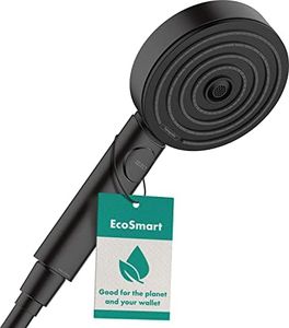 hansgrohe Pulsify Select S Ducha de mano 105 3 tipos de chorro Relaxation Ahorro de agua 9 l/min, negro mate, 24111670