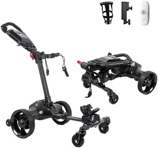 Icango caddy G3 Electric Golf cart,Electric Golf Push Cart Auto Follow You, 54 Holes Battery,Remote/APP/Manual Control,Anti-Tipping,Electric Golf Push cart with Remote,Umbrella,& Phone Holder