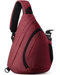 OutdoorMaster Sling Bag - Crossbody Shoulder Chest Urben/Outdoor/Travel Backpack for Women & Men (Garnet Red)