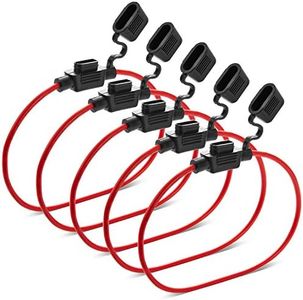 [UL Wire] Chanzon 5Pcs 14awg ATM/Mini Fuse Holder Waterproof Inline Marine r for 30A Blade Fuses Automotive Car Motorcycle