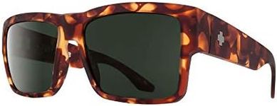 SPY Cyrus Soft Matte Camo Tort/Happy Gray Green 58M Square Sunglasses For Men + BUNDLE with Designer iWear Eyewear Kit