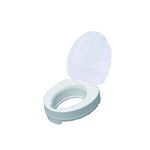 Drive Devilbiss 4-Inch Raised Toilet Seat with Lid, White