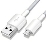 Huawei Data / Charging Cable - Micro USB - Grey/White - Compatible with Huawei Mobile Phones with Micro USB Connection