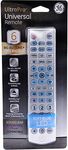 GE Big Button Backlit Universal Remote Control for Samsung, Vizio, Lg, Sony, Sharp, Roku, Apple TV, RCA, Panasonic, Smart TVs, Streaming Players, Blu-Ray, DVD, 6-Device, Silver, 33712