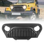 MATMACRO Grille Compatible For Jeep Wrangler TJ LJ Grill W Mesh 1997 1998 1999 2000 2001 2002 2003 2004 2005 2006