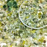 SHIZWU Green Jade Gravel 4.5kg, 6-9mm Decorative Stones, Natural Garden Gravel for Plant Pots, Landscaping, Vase Fillers, Succulents and Cactus, Aquarium