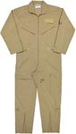 Army Universe US Air Force Military Style Flightsuit Work Coveralls Uniform Jumpsuit Overalls (Khaki, X-Large)