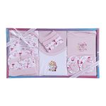 EIO Baby's Cotton New Born Baby Clothing Gift Set -13 Pieces (Pinkk)