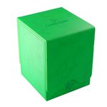 Gamegenic Squire Plus XL MTG Deck Box | Green 100 CT | Durable & Sturdy Card Deck Box | Compatible with Pokemon Yugioh & Magic the Gathering Commander | TCG OCG Trading Card Storage Box