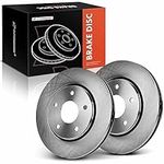 A-Premium 11.90 inch (302mm) Front Vented Disc Brake Rotors Compatible with Select Dodge, Ram, Volkswagen and Chrysler Models - Town & Country, Grand Caravan, Journey, C/V, Routan, 2-PC Set