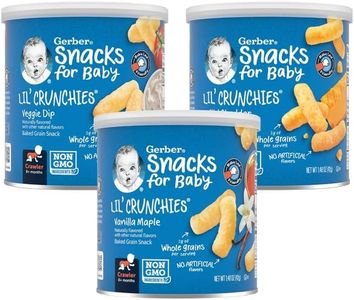 Gerber Graduates Lil Crunchies (1 Vanilla Maple, 1 Veggie Dip, 1 Mild Cheddar) Variety Pack