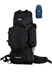TRAWOC WILDWING 95L (80+15) Internal Frame Trekking Backpack with 15L Detachable Daypack, Rain Cover, Shoe Compartment & Adjustable Fit. Large Rucksack for Travel, Hiking & Camping | 3-Year Warranty
