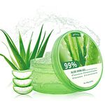 yethious Soothing Moisture Aloe Vera Gel 99% Pure Organic Aloe Vera Juice 10.50oz for Face Hair Skin Set