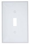 Leviton PJ1-WM 1-Gang Toggle Switch Wallplate (10 Pack), White