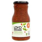 Loyd Grossman Tomato and Basil Cooking Sauce, 660 g Jar (Pack of 1)