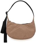 BAGGU Small Nylon Crescent Bag, Cocoa
