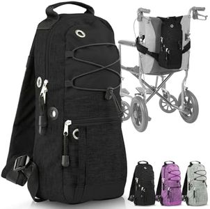 Vive Oxygen Tank Holder Bag - Portable Cylinder Backpack for Wheelchair & Walker - Adjustable Tank Carrying Accessories Bag for Shoulder, Rollator Walker, Scooter, Travel - Fits A, B, C, M2, ML6, M7
