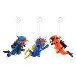 ANAJOY 3pcs Fish Tank Accessories, Diver Aquarium Figurine with Floating Balloon, Mini Aquarium Decorations, for Fish Tank and Aquarium