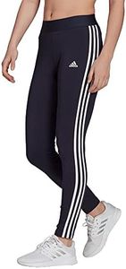 adidas Women 93% Cotton/7% Elasthane W 3S Tig Sports Slim Fit Leggings Legink/White ( Small )