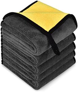 Microfiber Towel 5 Pack, Super Absorbent Drying Microfiber Cleaning Cloth for Car, House, Kitchen, Window