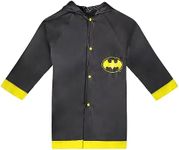 DC Comics Batman Toddler Boys Black Rain Slicker, Size Medium 4/5