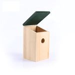 Accurate Home & Garden Wooden Bird nest box, Suitable for Small Garden Birds (1 PACK)