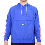 NIKE Swoosh Unisex Windbreaker Jacket Blue, M