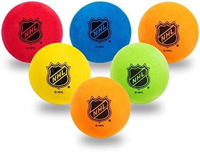 Franklin Sports Mini - Indoor Floor Hockey Balls for Kids - 6 Soft Foam Balls - Assorted Colors