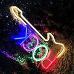 Colorful Rock Neon Guitar Sign for Multiple Occasions Bedroom Living Room Nightlight USB/Battery Dual-Purpose LED Sign Birthday Holiday Gift Wedding Party Christmas Decoration