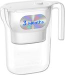 Waterdrop PT-05W-L Water Filter Jug, 1×90 Days Filter, 2.5L, NSF Certified, Reduces Lead, Fluoride, Chlorine and More, BPA Free, White