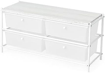Suprima® Multipurpose Drawers with Shelf - White/Whitewash Top