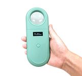 Animal ID Reader, 134.2Khz RFID USB Rechargeable Pet Microchip Scanner, Low Frequency Built-in Buzzer Tracking FDX-B ISO 11784/11785 Handheld Chip Scanner with OLED Display, for Dog Cats Horse etc.