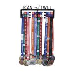 RAOOFA CRAFTS Medal Holder for Wall Display Rack I Can & I Will Medal Holder Holds Up to 24-30 Medal Wall Hangers