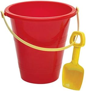 American Plastic Toys Kids’ 8” Sand Pail & Shovel Duo, Beach & Summer Fun, Outdoor Activities, Sand Pail, Ages 18 Mos+(Color May Vary)