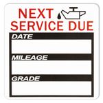 200 Pcs Oil Change Sticker, 2x2 inches Next Service Due Oil Change Reminder Stickers, No Residue Oil Change Service Labels, Window Stickers Static Cling for Car Auto Vehicle