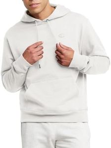 Champion Men's Powerblend Pullover Hoodie, White, Medium