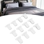 Drapery Padded Comforter Clips, 12pcs Padded Comforter Clips Duvet Clips White Padded Clips Blanket Fasteners for Avoiding Comforters From Shifting Inside Duvet Cover