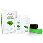Excelsior Leather Cleaner and Conditioner Kit - Best for Leather couch, Furniture, Car Leather, Shoes & includes 1 Bottle of Leather Cleaner, 1 Bottle of Leather Conditioner, Polishing Cloth & Sponge