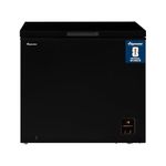 Fridgemaster MCF198EB 191L Chester Freezer 4 Star Freezer Rating - 55.7D x 89.1W x 85.3H cm Black with Recessed Handle - E Rated
