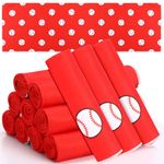 FuWeave 12 Pcs Cooling Towel 40 x 12 Inch Baseball Ice Towel Microfiber Football Towel Breathable Chilly Soccer Towel Sport Towel Fast Drying Towel for Gift Women Men (White, Red,Baseball)