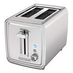 BLACK + DECKER 2 Slice Toaster Stainless Steel, TR2900SSD