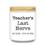 Homsolver Teacher Appreciation Gifts, Best Teacher Gifts for Women, Funny Teacher Christmas Gifts, Birthday Gifts, Retirement Gifts, Thanksgiving Gifts for Teachers, Lavender Scented Candles