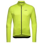 GORE WEAR Men's Thermal Cycling Jersey, C3, Neon Yellow, XL