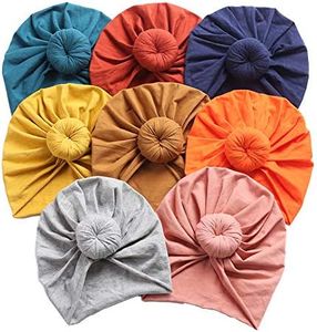 Baby Hats Newborn Baby Turban Baby Girls Hospital Hat Infant Toddler Kid Hat Big Hair Bow Top Knot Head Wrap