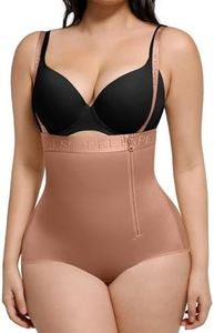 SHAPELLX High Waisted Body Shaper Panty Tummy Control Shapewear for Women Fajas Waist Trainer Shaper Panties (XX-Large Light Brown)