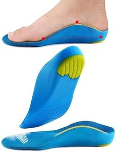 Purastep Orthotic Arch Support Shoe Insoles, Children Pu Cushioning Inserts, Shock Absorption Velvet Surfaces Deep Heel Cup Inner Sole for Flat Feet, Feet Heel Pain Relief | EU 43-45 | 1 Pair