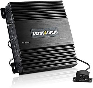 LEIGESAUDIO 500 Watts MonoBlock Amplifier, Class D, 1 Ohm Stable Subwoofer Amplifiers for Car Audio Speakers