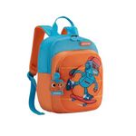 American Tourister Yoodle 3.0, 8.5L Volume Kids Backpack with Spacious Interiors for Girls and Boys - Orange/Blue